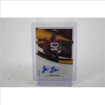 2021 Immaculate Collection Jamin Davis RC Auto #148 /99