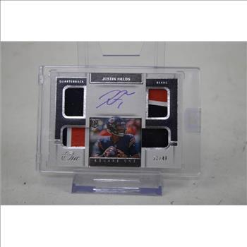 2021 One Football Square One Justin Fields Auto #74 /49