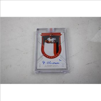2021 Panini National Treasures - Prodigy Patch Autographs #PPA-JC Ja'Marr Chase /25