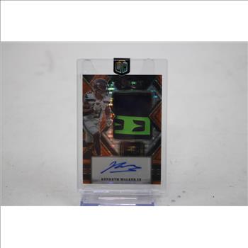 2022 Panini Select #JRS-KW Kenneth Walker III Rookie Jumbo Swatch /30