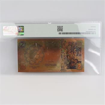 2022 PMG70 Cook Island Threads Of Light Remembrance UNC $2 Dollars