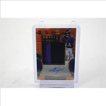 2022 Select Football Prime Collection Kyle Hamilton Rookie Auto Patch #PSKH /30