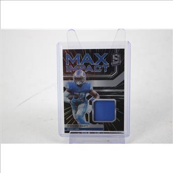 2022 Spectra Football D'Andre Swift Max Impact Patch #MI-DSW /75