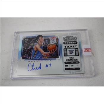 2022-23 Contenders Basketball Rookie Ticket Chet Holmgren AUTO #137