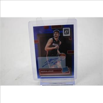 2022-23 Donruss Optic Basketball Nikola Jovic Auto Rookie Card #224 /49