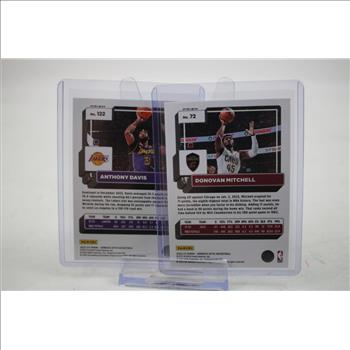 2022-23 Donruss Optic Basketball White Sparkle Lot - Anthony Davis And Donovan Mitchell