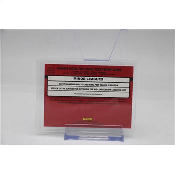 2023 Dronuss Baseball Jonah Tong Autograph Card #90S-JT