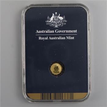 2023 Royal Australian Mint Mini Money Emu Frosted Fine Gold 5 Dollars 1/2g Round