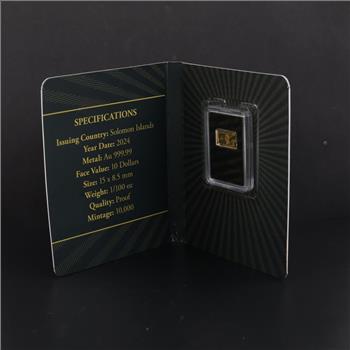 2024 Solomon Islands Fine Gold 10 Dollars 1/100oz Bar