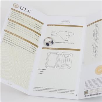 2.05cts TW Diamond And Sapphire Platinum Ring -Evaluated By Our Certified Gemologist-AGS/GIA