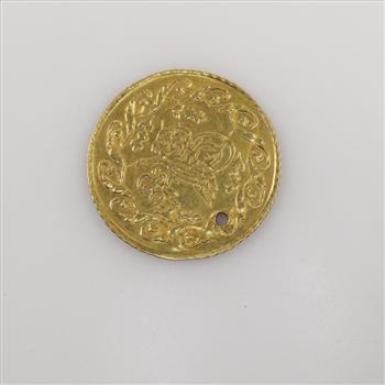 20kt Gold Circle Pendant