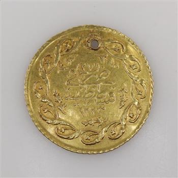 20kt Gold Circle Pendant