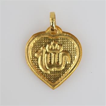 20kt Gold Heart Pendant