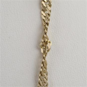 20kt Gold Singapore Chain Necklace
