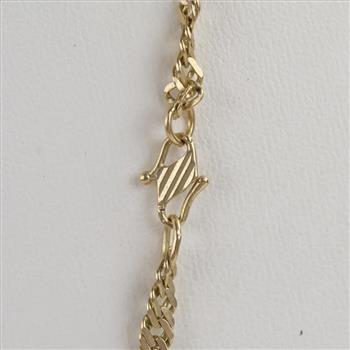 20kt Gold Singapore Chain Necklace
