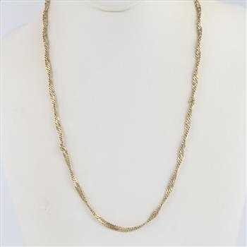 20kt Gold Singapore Chain Necklace