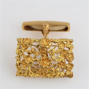 20kt Gold Single Cuff Link