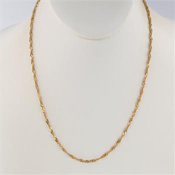 20kt Gold Twisted Necklace