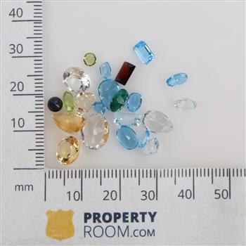 20+Loose Gemstones Including Blue Topaz & Citrine