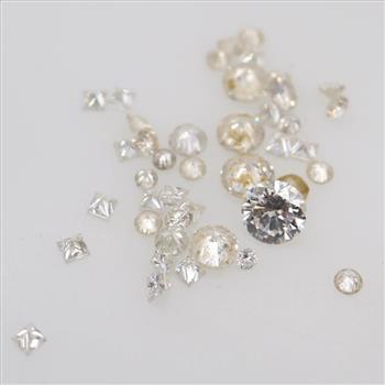 2.14ct TW Loose Faceted Diamonds, 42 Pieces