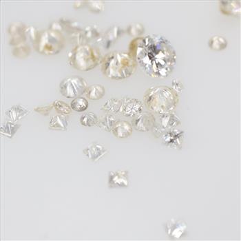 2.14ct TW Loose Faceted Diamonds, 42 Pieces