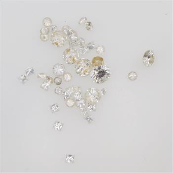 2.14ct TW Loose Faceted Diamonds, 42 Pieces
