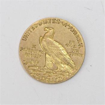 21k Gold 2 1/2 Dollar Coin