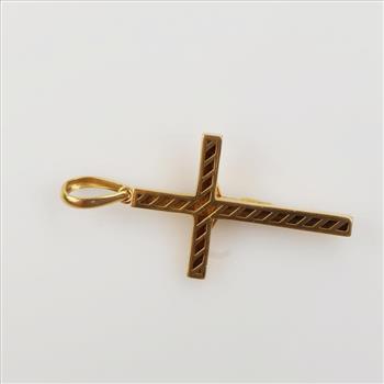 21kt Gold Cross Pendant