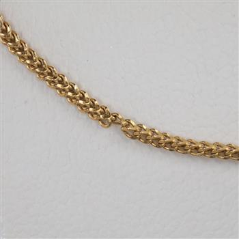 21kt Gold Double Curb Chain Necklace