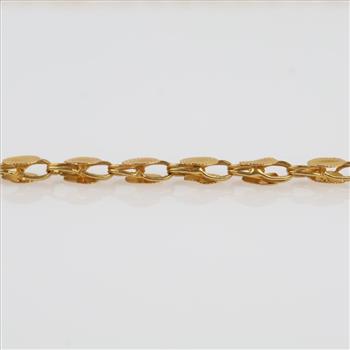 21kt Gold Fancy Link Necklace