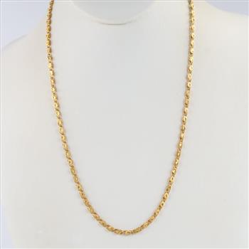 21kt Gold Fancy Link Necklace