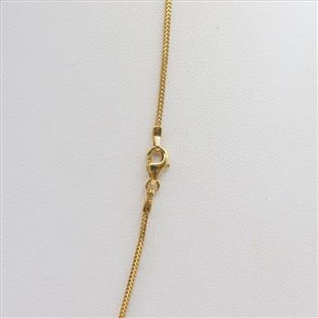 21kt Gold Foxtail Chain Necklace