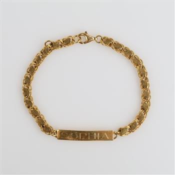 21kt Gold ID Bracelet