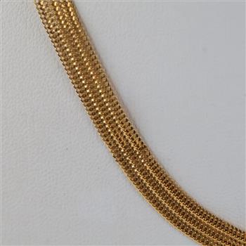 21kt Gold Mesh Necklace