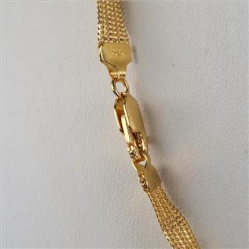 21kt Gold Mesh Necklace