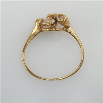 21kt Gold Multi Color Stone Ring
