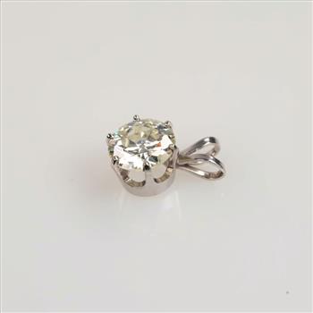 2.25cts TW Diamond 14kt White Gold Pendant