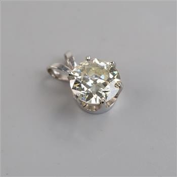 2.25cts TW Diamond 14kt White Gold Pendant