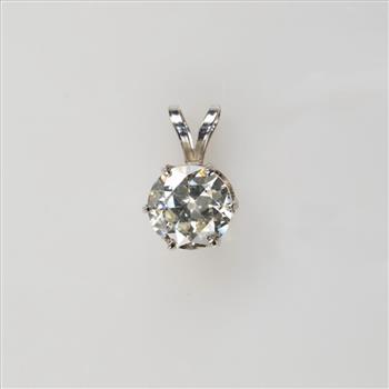 2.25cts TW Diamond 14kt White Gold Pendant