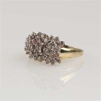 2.26cts TW Diamond 10kt Gold Wedding Band- Evaluated By Our Certified Gemologist-AGS/GIA