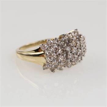 2.26cts TW Diamond 10kt Gold Wedding Band- Evaluated By Our Certified Gemologist-AGS/GIA