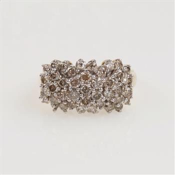2.26cts TW Diamond 10kt Gold Wedding Band- Evaluated By Our Certified Gemologist-AGS/GIA
