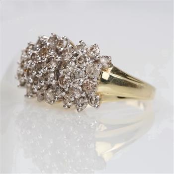 2.26cts TW Diamond 10kt Gold Wedding Band- Evaluated By Our Certified Gemologist-AGS/GIA