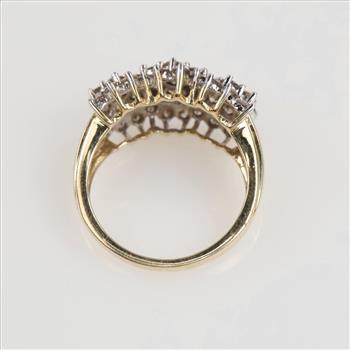 2.26cts TW Diamond 10kt Gold Wedding Band- Evaluated By Our Certified Gemologist-AGS/GIA