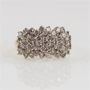 2.26cts TW Diamond 10kt Gold Wedding Band- Evaluated By Our Certified Gemologist-AGS/GIA