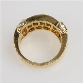 2.27cts TW Diamond 18kt Gold Band - Evaluated By Our Certified Gemologist-AGS/GIA
