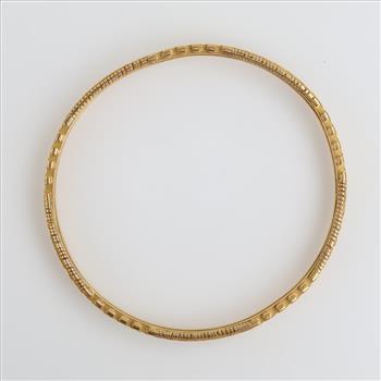 22kt GF Ornate Bangle Bracelet