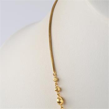 22kt Gold Beaded Necklace