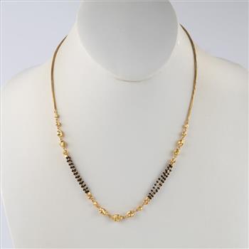 22kt Gold Beaded Necklace