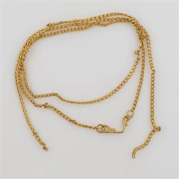 22kt Gold Curb Link Necklace